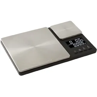 KitchenAid digitale Lebensmittel-Waage mit zwei Plattformen, wiegt zwischen 5000g und 500g Schwarz Einheitsgröße