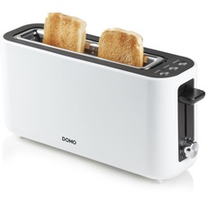 Bild von Domo DO962T Toaster stufenloser Temperaturregler, Cool-Touch-Gehäuse Weiß