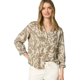Street One Damen 3/4-Arm Bluse mit Tapedetails