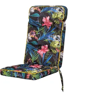 Stühlauflage LENA Kissen Auflage Gartenkissen Polster Liege Sesel Stühl Gartenstühl Bunte Bläter 120 x 50 cm - Bunt