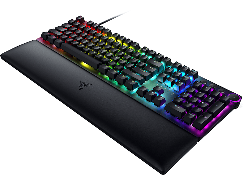 Bild von Huntsman V2 schwarz, LEDs RGB, Razer Clicky Optical PURPLE, USB, DE (RZ03-03931000-R3G1)