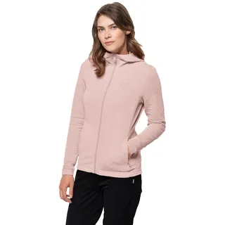 Jack Wolfskin Damen Modesto Women's Hooded Jacket Fleece Jacke, light blush, XXL EU