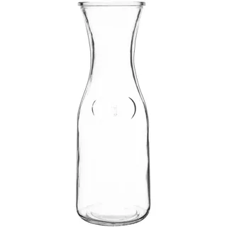 Olympia Glaskaraffe 1 l (6 Stück) – Schmalhals Karaffe GG928
