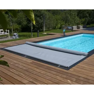 BAC Rollschutz Swisstop Schwimmbad Sicherheitsabdeckung per m2  ,Farbe: cappuccino