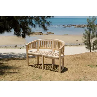Möbilia Gartensitzbank 150 x 87 x 61 cm Naturfarben