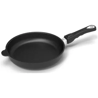 AMT Gastroguss Bratpfanne 26 cm Ø, 5 cm hoch, abnehmbarer Stiel, induktionsgeeignet, Lotan® Antihaft-Veredelung, Gusspfanne (Aluguss), AMZN-I-526-Z20B