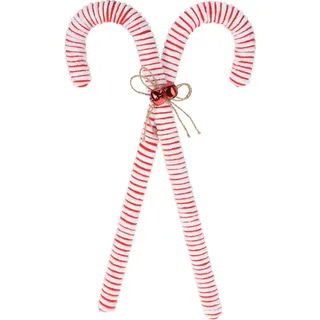 Home Styling Collection Dekoration Weihnachten 52 cm , Rot , Kunststoff , 3x52x29 cm , Dekoration, Weihnachtsdekoration