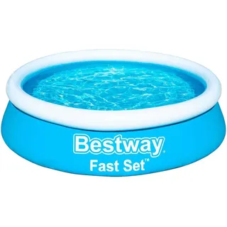 Bestway Pool Set Komplett - Quick up Pool - Schwimmpool Rund für Garten mit Reinigungsfilter - 183 x 51 cm Pool Rund- und Reinigungsfilter Blau