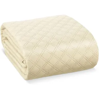 Beautissu Olivia Tagesdecke 220x240cm Creme