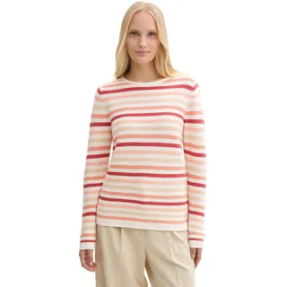 Tom Tailor Ottoman Pullover Peachy Knit Stripe Design M