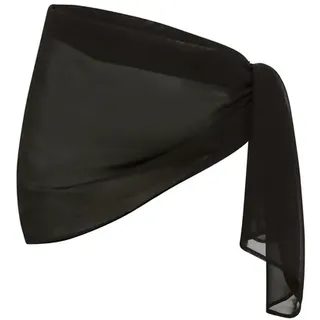 lscn by lascana LSCN by LASCANA, Strandrock, kurzer Wickelrock aus Chiffon, schwarz,