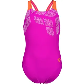Arena Mädchen Badeanzug G Kikko Swimsuit Swim Pro Back 002878-950 152 - Very Fuchsia-Team Orange - 152