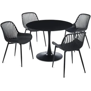 Idimex Essgruppe Loire/Verde 5er Set schwarz