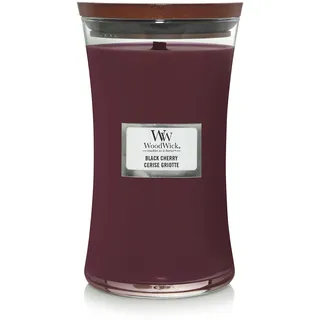 Woodwick Große Sanduhr-Duftkerze 609,5 g schwarz