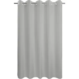 River Dream Grauer Duschvorhang ohne Haken, weiche Mikrofaser und wasserdicht – Stoff-Duschvorhang oder -auskleidung, waschbare und untere Magnete, Hoteltuch-Duschvorhang, grau, 180 x 188 cm