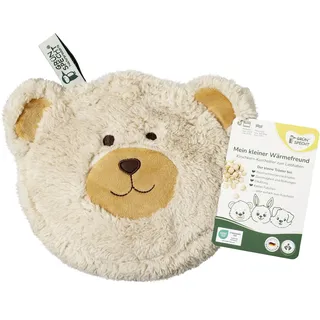 Grünspecht Naturprodukte GRÜNSPECHT Mein kleiner Wärmefreund Bär, Kirschkern-Wärmekissen mit waschbarem Bezug für Kinder, wärmendes Kuscheltier bei Bauchschmerzen & Erkältung (171-V2)