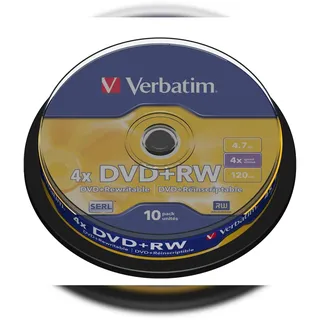 Verbatim DVD+RW 4.7GB 4x, 10er Spindel (43488)