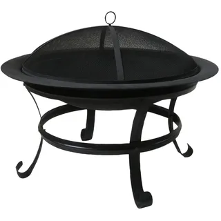 PROGARDEN Gartenkamin mit Stahldeckel 75 cm KO-X86000120 - Schwarz