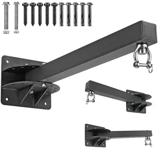 BeneLabel Boxsack Halterung, Sandsack Wandhalterung 360 Schwenkbar Befestigung Wand Boxsackhalter Indoor Outdoor Verstellbar Klappar Boxsack Aufhängung Stehend Drehbar, 61cm/363kg