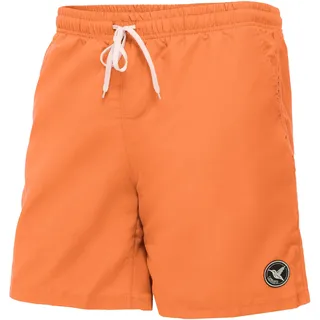 Ladeheid Badehose Herren, Bequeme Lange Badeshorts mit Breitem Gummibund, Kordelzug und Taschen, Schwimmhose Boardshorts – LA40-129 (Orange, 3XL)