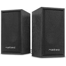 Genesis NGL-1229 Natec Panther computer speakers 2.0 6W RMS, Juodas, PC Lautsprecher, Schwarz