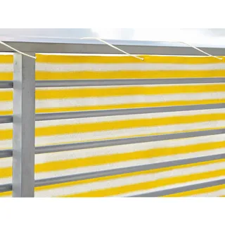 Floracord Balkonverkleidung 500 x 90 cm gelb/weiß Polyester