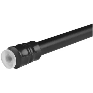 BestLivings Klemmstange (Schwarz) Schraubtechnik ausziehbar 80-120 cm, Gardinenstange zum Klemmen, für leichte Gardinen, kein Bohren und kein Kleben