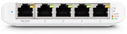 Bild von Ubiquiti UniFiSwitch Flex Mini Desktop Gigabit Smart Switch, 5x RJ-45, PoE PD, 3er-Pack (USW-FLEX-MINI-3)