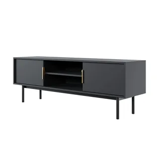 alasans TV-Lowboard schwarz - schwarz