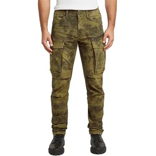 G-Star für Herren. D02190-E081-H584 Rovic Zip 3D Regular Tapered Trousers (36/36), Lässig, Grün, Camouflage, Baumwolle