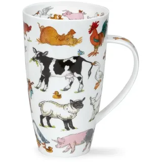 Dunoon Henley Farmyard Frolics Tasse aus feinem Knochenporzellan, 0,6 l