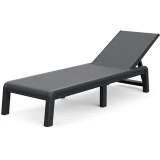KETER Palma Sonnenliege 187 x 58 x 29 cm Grau