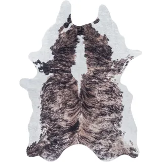 Ayyildiz Etosha 4113 Kurzflorteppich 150 x 200 cm Braun/Weiß