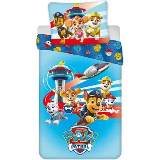 Paw Patrol Chase Rubble Marshall Kinder Bettwäsche Set 135/140x200 65x65