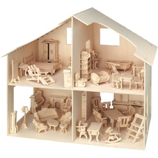 Bild von Puppenhaus mit Möbeln