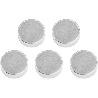 Connex Neodym-Scheibenmagnet - Ø 14 x 5 mm - 5 Stück im praktischen Set - Extra starker Magnet - 6 kg Haftkraft - Für Haushalt, Werkstatt & Hobby / Powermagnet / Mini-Magnet / DY7100003