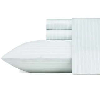 Laura Ashley Home – Queen-Bettwäsche-Set aus weichem Satin-Baumwolle, schlank, glatt und atmungsaktiv, Heimdekoration (Lottie Blue, 4-teilig, Queen-Size-Bett)