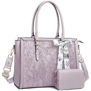 MOSISO Laptoptasche Damen, 15,6 Zoll Arbeitstasche Handtasche Aktentasche