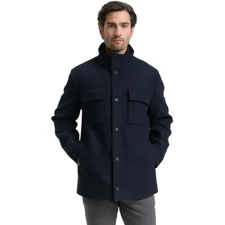 TOM TAILOR Herren 1046984 2-in-1 Wolljacke mit Abnehmbarer Innenjacke, 10668-Sky Captain Blue, M