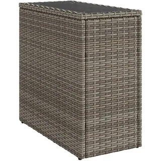 vidaXL Garten-Beistelltisch 58 x 27,5 x 55 cm Grau