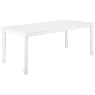Beliani Esstisch 90 x 76 x 90 cm weiß