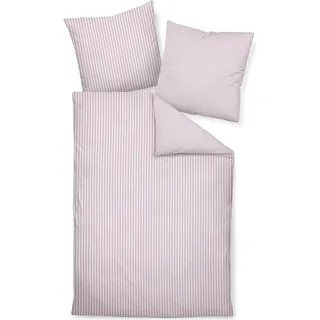 Janine Design Edelflanell Bettwäsche-Garnitur Chinchilla S 78060 Farbe kreiderosé-21 Größe 135x200 + 80x80cm - Rosa