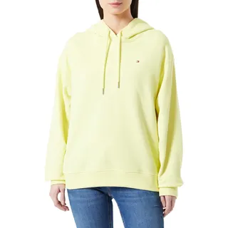 Tommy Hilfiger Damen Hoodie Flag On Chest mit Kapuze, gelb (Yellow Tulip), XL