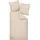 Seersucker Unifarben Beige 135 x 200 cm + 80 x 80 cm