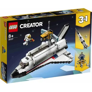 LEGO 31117 3-in-1 Spaceshuttle-Abenteuer Weltraum Spielzeug für Kinder ab 8 Jahren mit Astronauten-Figur - Beige