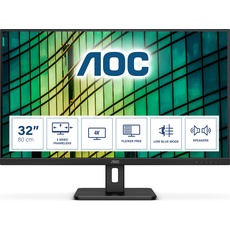 AOC U32E2N (3840 x 2160 Pixel, 32"), Monitor, Schwarz