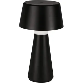 EGLO LED Tischlampe außen Scorrano, Akku Nachttischlampe Touch dimmbar, Outdoor Tischleuchte kabellos, aufladbar per USB, Kunststoff in Schwarz, warmweiß-kaltweiß, IP44