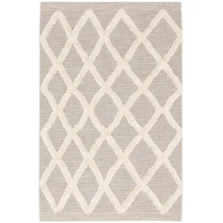 Pergamon Juist Rauten Outdoor-Teppich 135 x 190 cm Beige