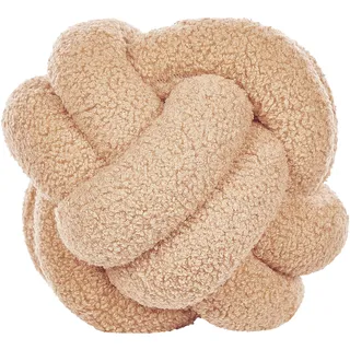 Beliani Malni Dekokissen 19 x 19 cm Beige