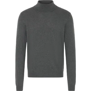 Rollkragenpullover CASUAL FRIDAY "Rollkragenpullover CFEdin", Herren, Gr. XL, grau (dunkelgrau melange), Obermaterial: 95% Baumwolle CO. 5% Kaschmir WS., Pullover Rollkragenpullover